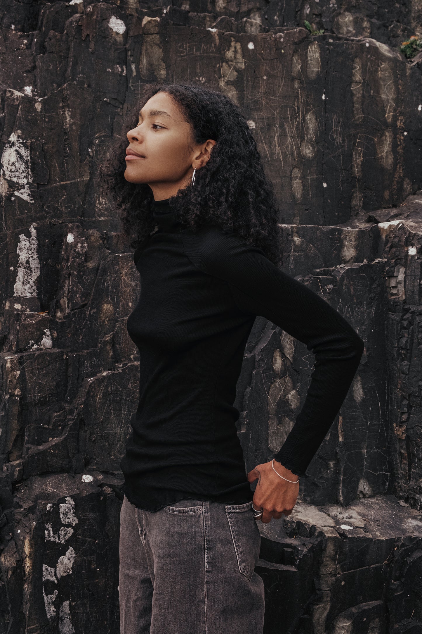 Oslo Ribbed Merino Wool Turtleneck
