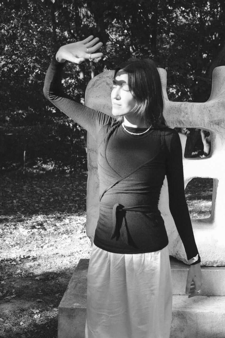 Sødalen merino wool long-sleeve top — black