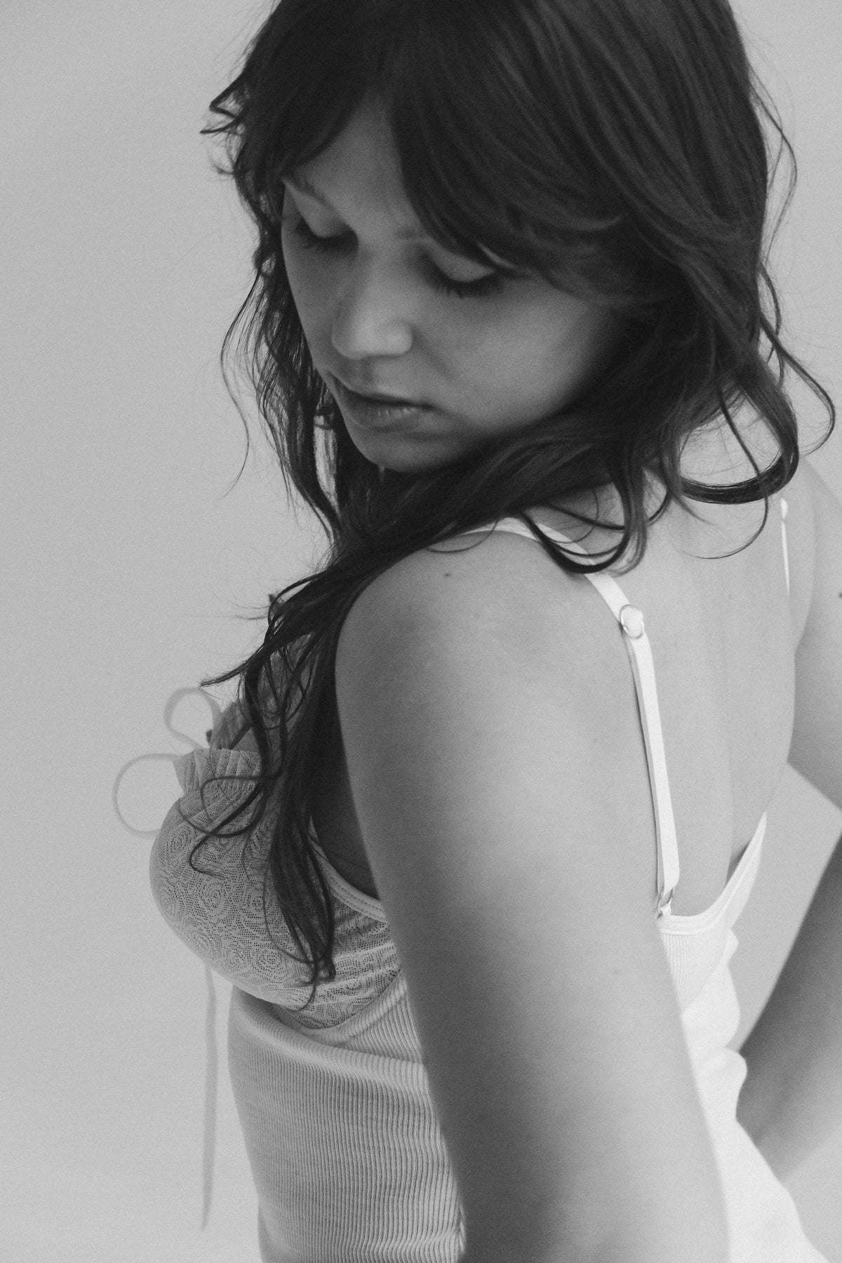 Merino wool and tulle Bodysuit Sierra - limited edition "roses"