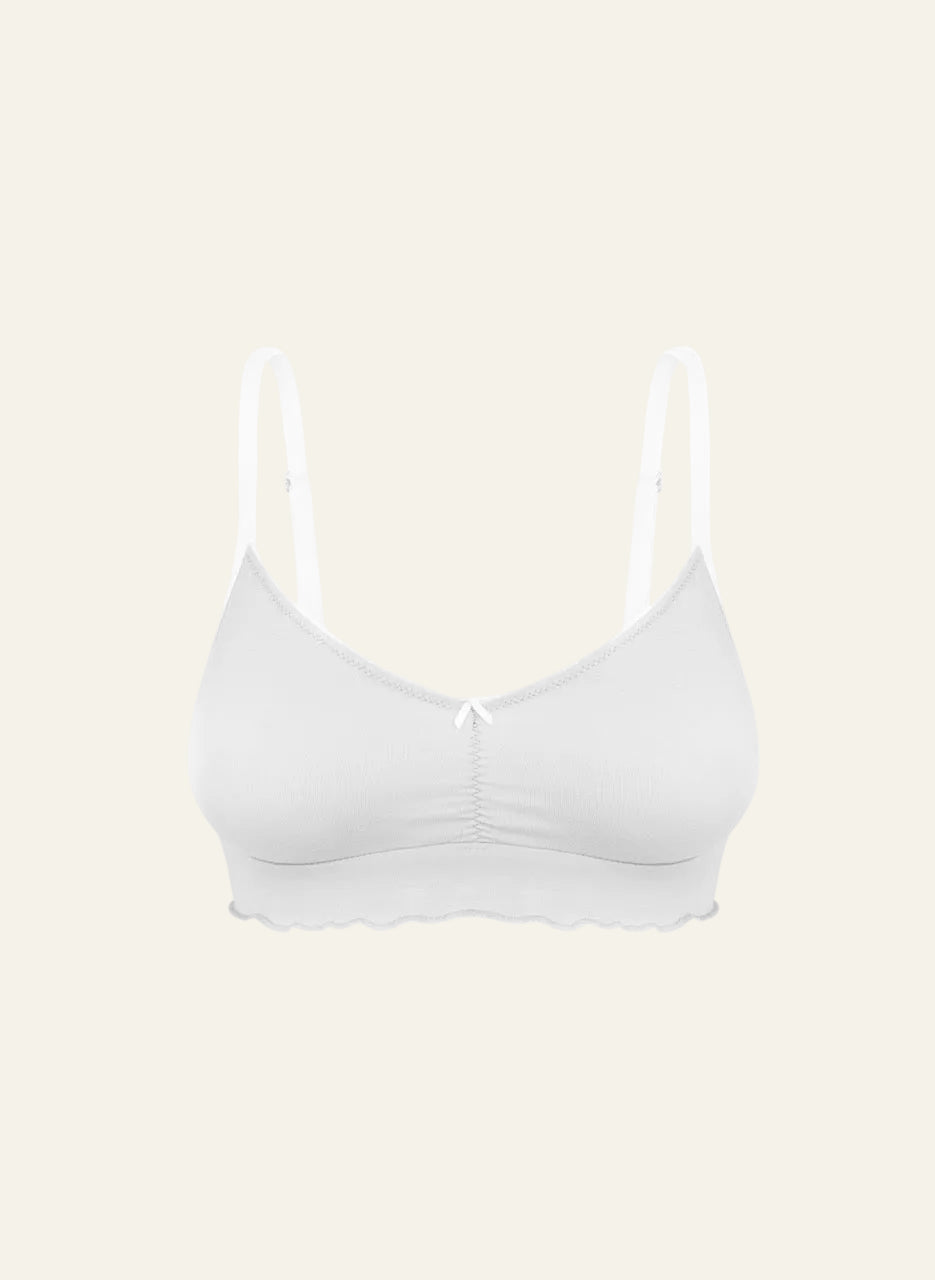 Elba white TENCEL Lyocell bralette