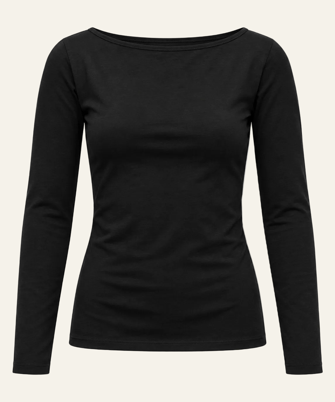 Sødalen merino wool long-sleeve top — black