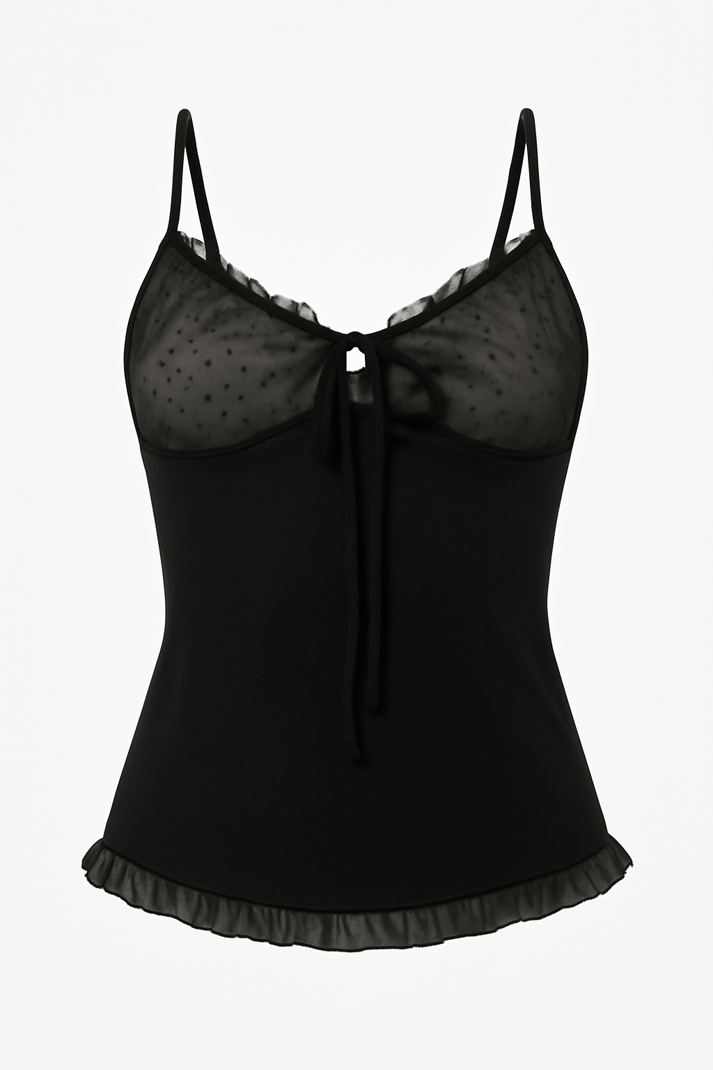 Top z wełny merino i tiulu Alameda