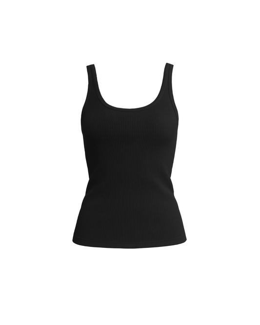 Merino wool top Narvik in black