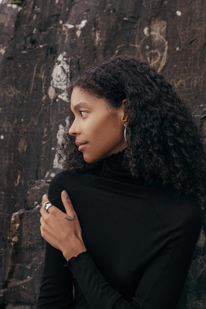 Oslo Ribbed Merino Wool Turtleneck