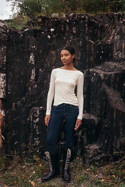 Wełniany longsleeve Sødalen masełkowy
