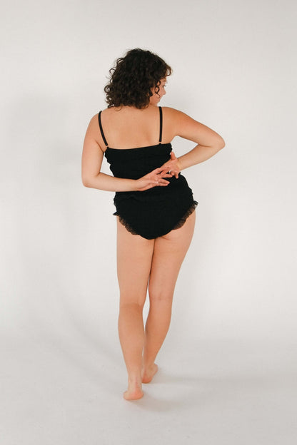 Top z wełny merino i tiulu Alameda