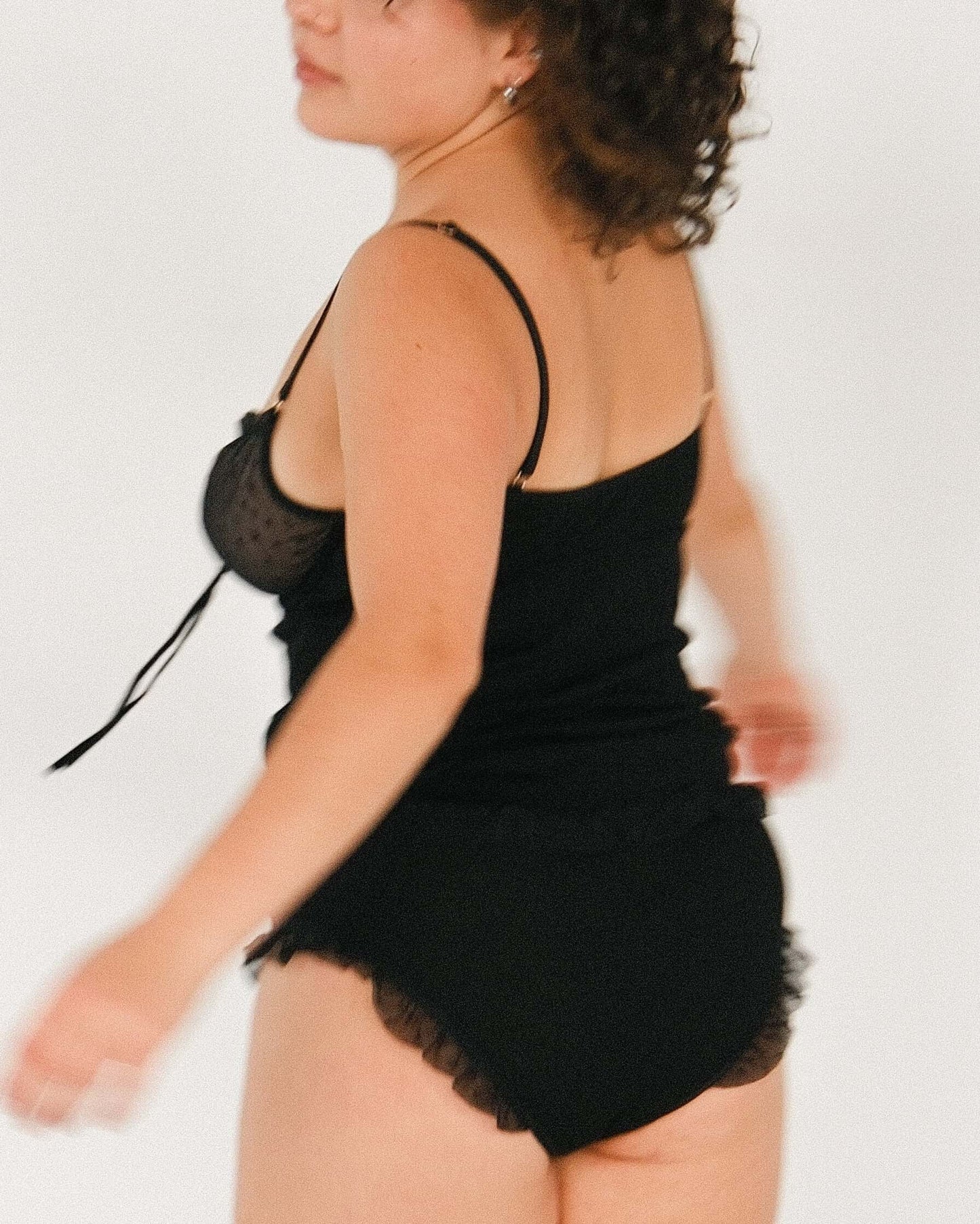 Top z wełny merino i tiulu Alameda