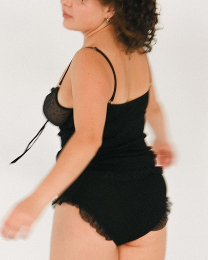 Top z wełny merino i tiulu Alameda