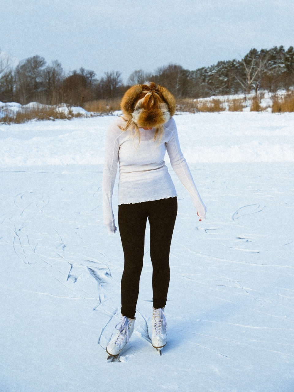 Oslo Ribbed Merino Wool Turtleneck crème