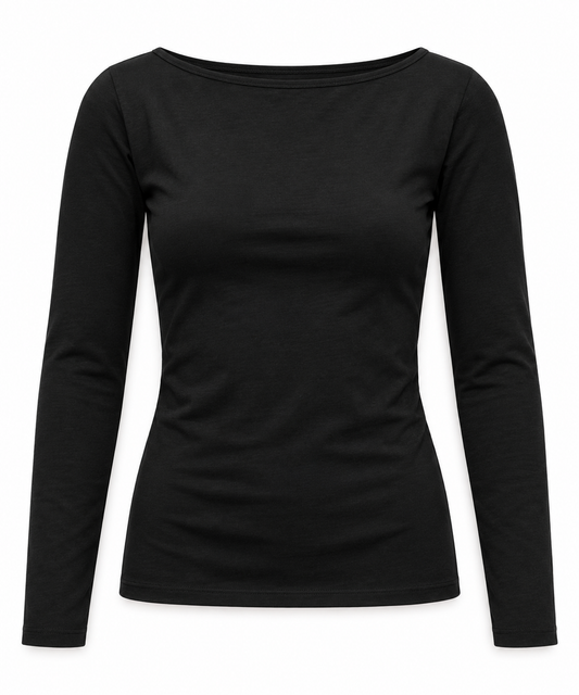 Wełniany longsleeve Sødalen czarny AW 2026
