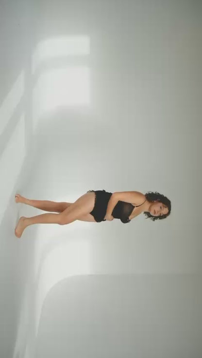 Merino wool and tulle Bodysuit Sierra